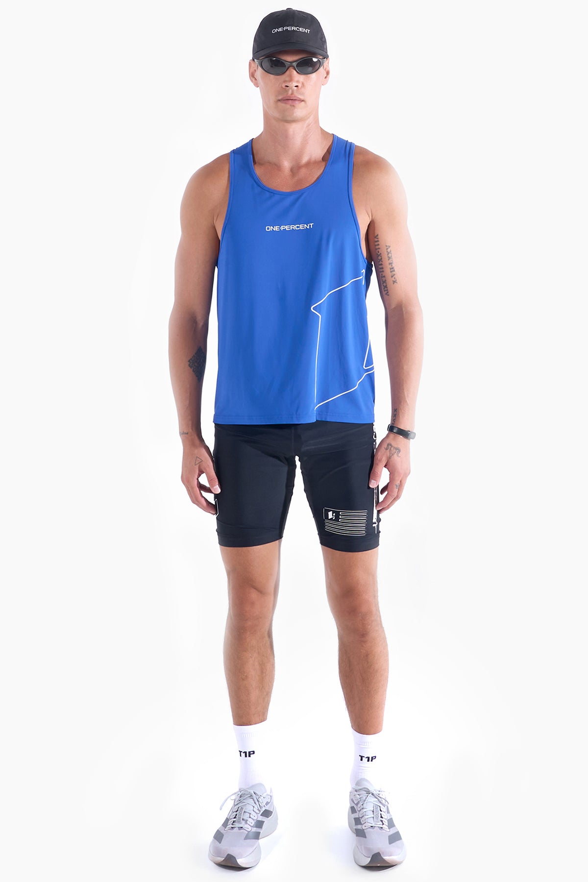 MICROMESH RACING SINGLET — on model